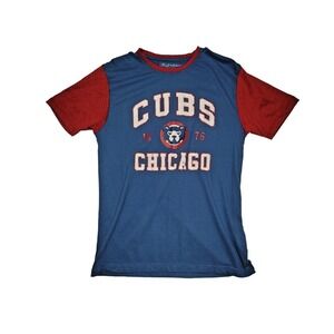 Wright & Ditson Chicago Cubs Jersey T-Shirt Mens Medium Blue‎ MLB Baseball Sport